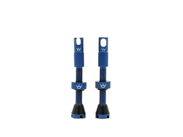 Picture of PEATY´S x Chris King Tubeless Valve Set (MK2) navy 42 mm